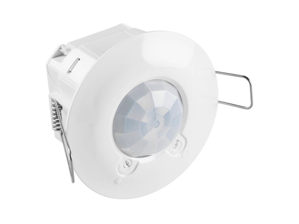 Legrand, 048944 Infrared Ceiling Motion Sensor for Indoor Use, 360° Working Field, Range up to 8 m, Adjustable Ambient Brightness, IP41, Flush-Mounted Ceiling Mounting
