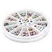 2mm 3mm Metallic Studs Rivet Flat Back Facet Rhinestones Wheels 3D Nail Art Decorations
