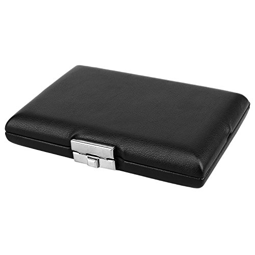 Black Wooden PU Leather Bassoon Reed Case Box Protector for 5pcs Basson Reeds - Thumbnail 2