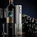 Electric Wine Bottle Opener with Foil Cutter, CUSIBOX Stainless Steel Electric Wine Bottle Opener with USB Charging Cable