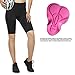 4ucycling Women's Cycling Spinning Padded Shorts Black UPF 50+ S