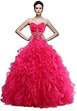 Efashion Women's Senior Prom Dress Color Fuchsia Size 10