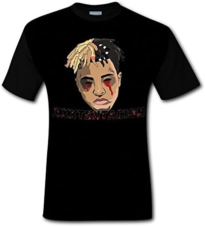 enrgbnhzad 321 Men's Casual Graphics Xxxtentacion Music 3D Printed T-Shirts Short Sleeve Tops Tees XL