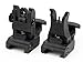 Paddsun Tactical Flip Up Iron Sights For Rifle Front Sight rear sight | Rapid Transition Backup Front And Rear Iron Sight BUIS Set Picatinny Rail And Weaver Rail