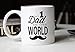 MAUAG Fathers Day Gifts Funny Mustache Dad Coffee Mug from Daughter or Son, NO.1 Dad in the World, Best Birthday Gifts for Dad Father Cup White, 11 Oz