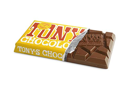 Tony's Chocolonely 32% Milk Chocolate Bar with Honey Almond Nougat, 6.35 Ounce - Thumbnail 2