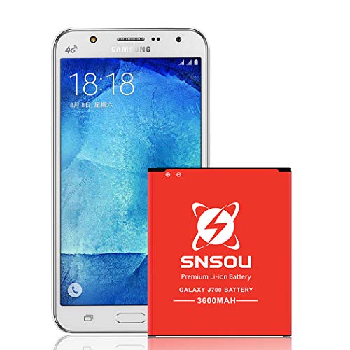 SNSOU Galaxy J7 Battery [3400mAh] Li-ion Replacement Battery for Samsung Galaxy J7 SM-J700 (2015 Ver) [J700P, J700T, J700T1, J700M, J700H] EB-BJ700BBC/EB-BJ700BBU,Samsung J7 Spare Battery.