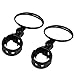 Ibely 2 Pack Bike Mirror Handlebar End Glass Bicycle Mirrors 360 Rotation Rearview Mirror for Mountain Bike Off-Road Bike and Fixed Gear Bike