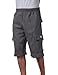 Pro Club Men's Fleece Cargo Short Large Charcoal