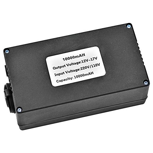 H HUKOER 10000mAh RechargeableLithium-ion Ba-ttery and DC-AC Car Inv-erter for All Oxy-gen Concen-trator ...