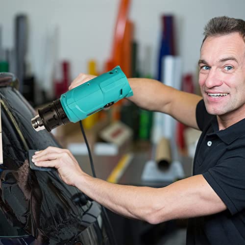 RHAEGON 1500W Heat Gun Variable Temperature Control (122℉-1202℉) and Dual Air Flow Hot Air Gun with Protective Nozzle Guard, Overload Protection, 4 Nozzles for Crafts and Home Improvement