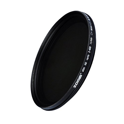 ZoMei 72mm Ultra Slim ND2-ND400 Fader Variable Neutral Density Adjustable Lens Filter Ultra Slim ND Filter Optical Glass