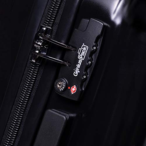 Genius Pack Hardside Luggage Spinner Smart, Organized, Lightweight Suitcase TSA Approved