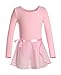 DANSHOW Girls Team Basic Long Sleeve Leotard with Skirt Kid Dance Ballet Tutu Dress(KD3028-S-08)