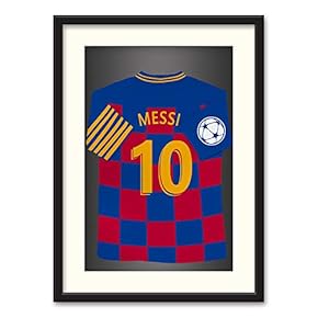 Athletes Jersey Theme Wall Art Black Framed Canvas Prints Home Decoration for Bedroom, Livingroom Ready to Hang - 23x31 inches