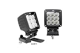 Rough Country - 70905 - 4-inch CREE LED Square Lights (Pair)