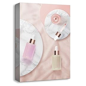 Canvas Wall Art Girls Make Up Suite Collections Painting Artwork for Home Prints Framed - 12x18 inches