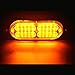 12-24V 20-LED Super Bright Emergency Warning Caution Hazard Construction Waterproof Amber Strobe Light Bar with 16 Different Flashing for Car Truck SUV Van - 4PCS (Amber)