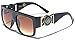 Kleo Flat Top Aviator Gold Buckle Hip Hop Rapper DJ Celebrity Sunglasses
