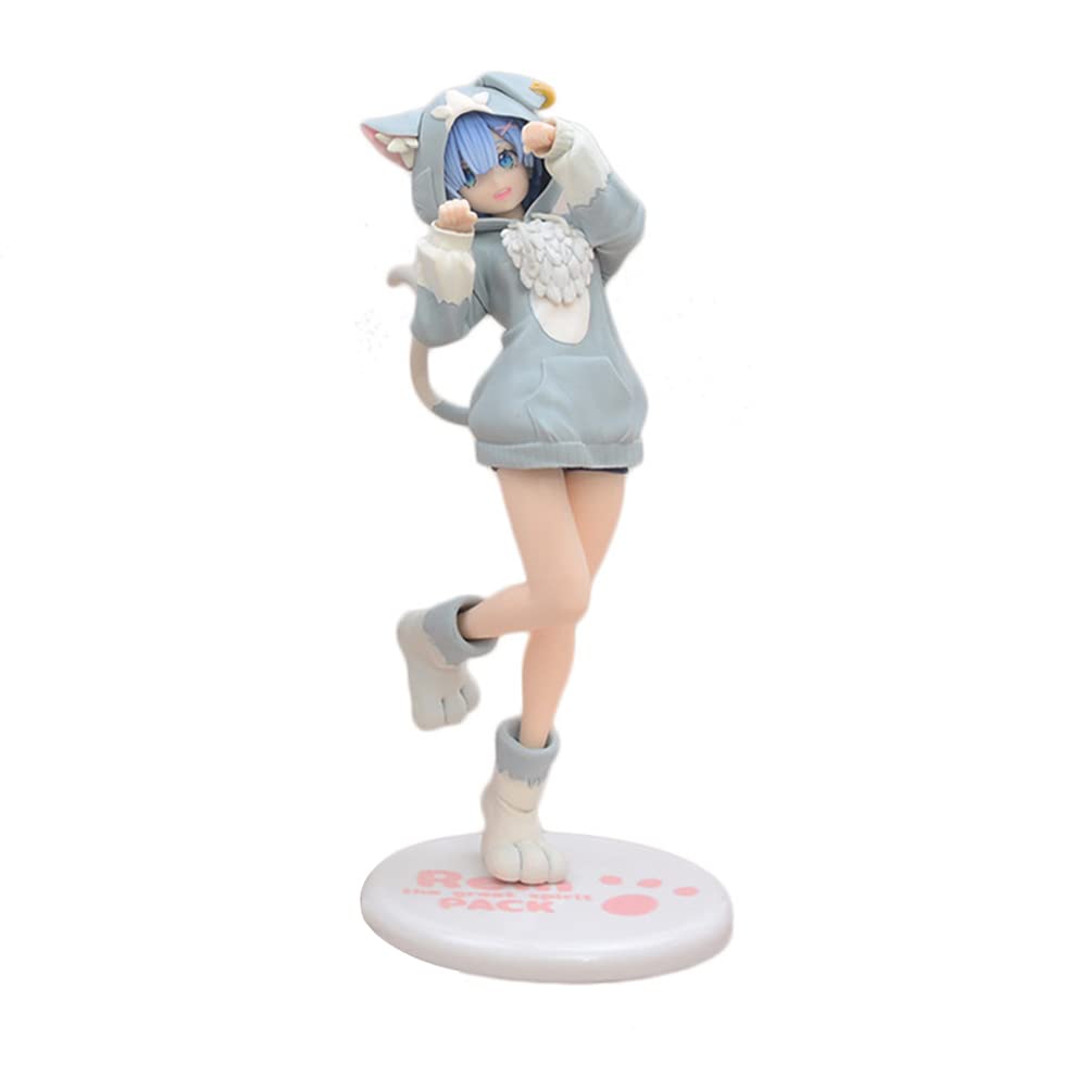 Xinchangda Anime Figure Rem Ram Emilia Limited Edition Anime Figure PVC Action Girl Figurine Toys Collectible Model Indoor Decoration Ornaments Gifts 20CM