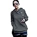 DJT Women's High Collar Long Sleeve Hooded Sweatshirt