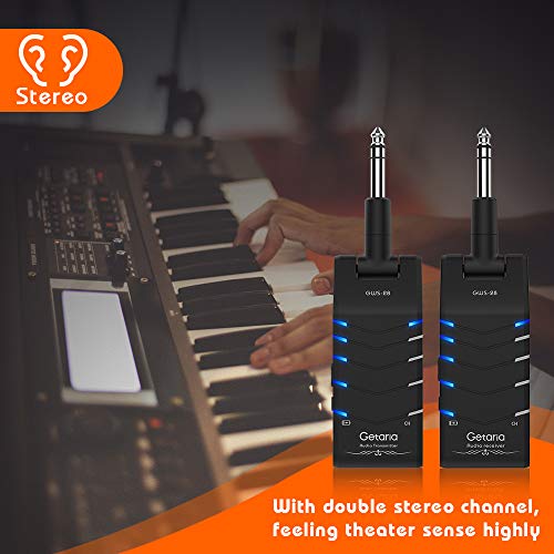Getaria Wireless Guitar System Double Track Stereo Wireless Guitar