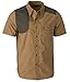 Browning Austin Shooting Taupe/Loden Short Sleeve Shirt, Large