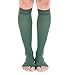 Doc Miller Open Toe Compression Socks, 20-30 mmHg, Toeless Compression Sleeves for Legs, Knee High Stockings for Shin Splints, Varicose Veins, Travel, Calf Support & Muscle Recovery, Men & Women, Pair