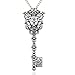 Vintage Victorian Filigree Skeleton Key Watch Clock Gear Cog Steampunk Chain Pendant Necklace
