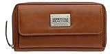 Kenneth Cole Reaction Women's Urban Organizer Large Clutch W/ Logo (GLAZED COGNAC)