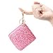 GEEAD Small Glitter Wallet for Women Girls Mini Coin Purse Pouches with Key Ring