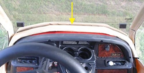 Doorworks Windseal Kit - Wind-Proof Your Cart! Club Car Precedent Draft Stopper Windshield Seal for Golf Carts, Weather-Resistant Clear Draft Guard for Cold Weather Protection (Sunbrella Wheat)