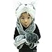 Hee Fly Plush Animal Winter Hats with Paws Type Wolf, One Size