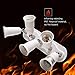 Light Socket Splitter JACKYLED 5 in 1 E26 E27 Adapter Converter Horizontal Designed 360 Degrees Adjustable 180 Degree Bendable