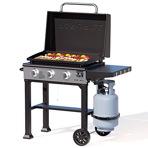 PARGRILL Flat Top Grill Griddle Station, 28 inch Black