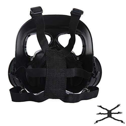 VILONG M04 Airsoft Tactical Protective Mask, Full Face Eye Protection Skull Dummy Game Mask with Dual Filter Fans Adjustable Strap for BB Gun CS Cosplay Costume Halloween Masquerade