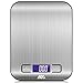 Toplus Digital Kitchen Scale Food Scale, Multifunction Stainless Steel Easy to Clean 11 lb 5 kg, Silver(Batteries Included)