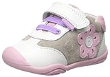 pediped Girls' Claudia Sneaker, White/Pink, 21 EU(5.5 E US Toddler)