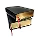 Thick Leather Journal Notebook Blank Premium Papers Writing Notebook with Golden Rim 440 Pages(220 Sheets) Travel Diary Ideal Gift for Anniversary Birthday Mothers Day (Black)