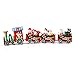 FEITONG 4 Pieces/set Wood Christmas Xmas Train Decoration Decor Gift
