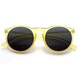 zeroUV - Vintage Inspired Fashion P3 Shaped Round Circle Sunglasses w/ Key-Hole Bridge