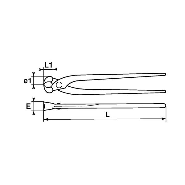 SAM Outillage 229 – 28 CP Monierzange 535S mit Zweige Griffe Hohe Schneidleistung, Länge 280 mm – Bild 3