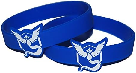 Pokemon GO Team Spirit Bracelets Team Valor Mystic &amp; Instinct Bundles 8"