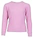 Sweet & Sassy Girls Thermal Underwear Set - 4 Piece Waffle Knit Thermal Long Sleeve and Long Johns Base Layer (Sizes 2T-16), Size 7-8, Medium Pink/Lavender