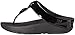 FitFlop Women's Pierra Flip Flop, Black, 9 M US