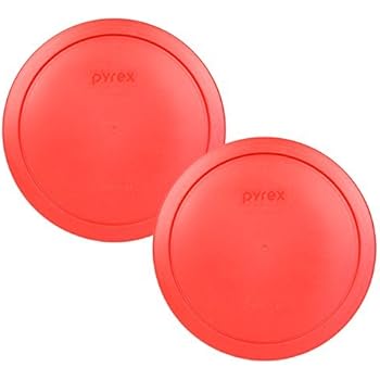 Pyrex 7402-PC Red Round Storage Replacement Lid Cover fits 6 & 7 Cup 7