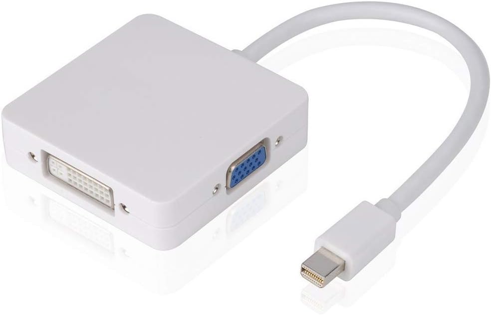 Tralntion 1-in-1 Mini DisplayPort to VGA/DVI/HDMI Display Port Kabel Adapter for Computer TV Connection