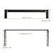 NavePoint 4U 19 Inch Vertical Wall Mount Rack Wall Mountable Server Rack w/Hardware Black