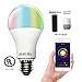 Smart A21 RGBW Tunable Warm White & Color LED Bulbs(10W), Cxy WiFi APP-Smartphone controlled LED Light Bulbs, Multicolor, Dimmable, Compatible with Alexa or Google Home , 100-Watt Equivalent.