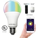 Smart A21 RGBW Tunable Warm White &amp; Color LED Bulbs(10W), Cxy WiFi APP-Smartphone controlled LED Light Bulbs, Multicolor, Dimmable, Compatible with Alexa or Google Home , 100-Watt Equivalent.